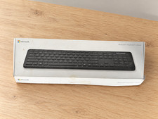 Microsoft Bluetooth Keyboard Model 1898 Slim Wireless Black QSZ-00001 Open Box