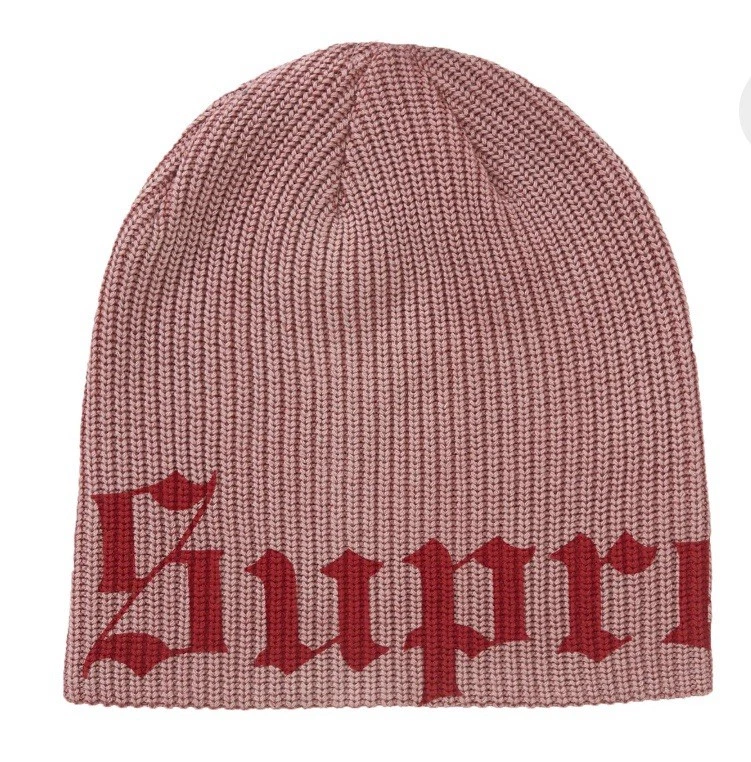 Bonnet rouge Suprême ancien imprimé anglais NEUF