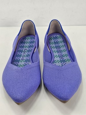 Rothy s The Point Lupine Special Edition Purple Knit Flats Womens SZ 6.5 limited