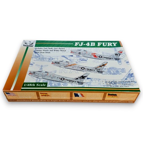 2003 Grand Phoenix Model Products FJ-4B Fury 1:48 Scale Kit #KT003 ☆New Sealed☆ - Picture 4 of 10