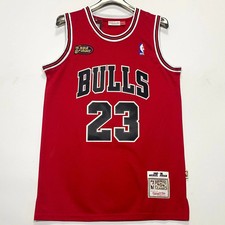 Mitchell & Ness Michael Jordan #23 Bulls 1997-98 NBA FINALS Jersey  Red  Men’s L