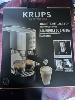 #ad Krups Pump Espresso Divine XP444 Barista Rituals For Flavorful Coffee Brand New $88.88