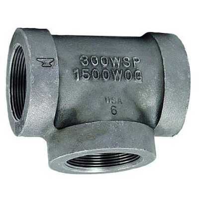 Anvil 0310525209 Fnpt, Malleable Iron Reducing Tee, Class 300