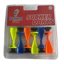 Petron Fun 6 Sucker Darts For Toy Hand Bows  Crossbows Bright Color New In Pkg