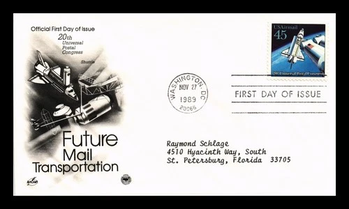DR JIM STAMPS US COVER FUTURE MAIL TRANSPORTATION AIR MAIL FDC ARTCRAFT