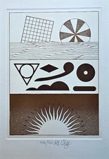 Lucio DEL PEZZO, Acquaforte 1993 cm.23,6x16,2 (lastra cm. 18,8x13,7) es: 46/100