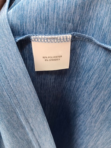 Peter Millar Crown Crafted Polo Shirt Mens Medium Blue Performance Golf Wicking - Picture 9 of 9