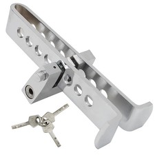 Brake Pedal Anti-Theft Device - Stainless Steel Clutch Lock for Vehicle Secur...