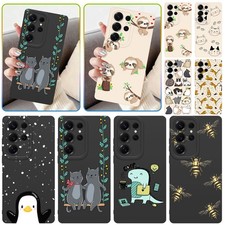 For Samsung Galaxy S25 S26 Ultra S24 A53 A16 Cute Animal Phone Case Rubber Cover