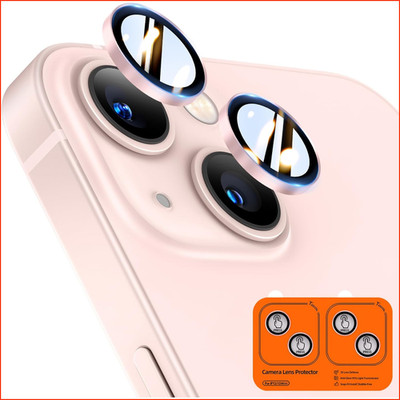 Kameraschutz für iPhone 13 13 Mini Ultra HD 9H+ Härte Kratzfest Rosa 2 Sets