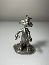 VINTAGE 1997 Rawcliffe Looney Tunes SYLVESTER 3.5” Pewter Metal Figurine Warner