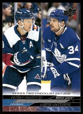 2024-25 Upper Deck #449 Nathan MacKinnon / Auston Matthews CL