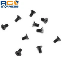Tekno RC M3x6mm Flat Head Screws (black 10 pieces) TKR1321