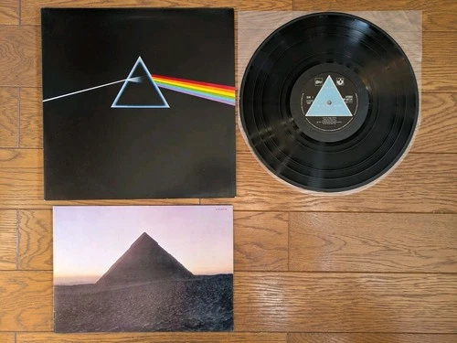 PINK FLOYD The Dark Side Of The Moon JAPAN LP w/ BOOK Solid Blue EOP-80778