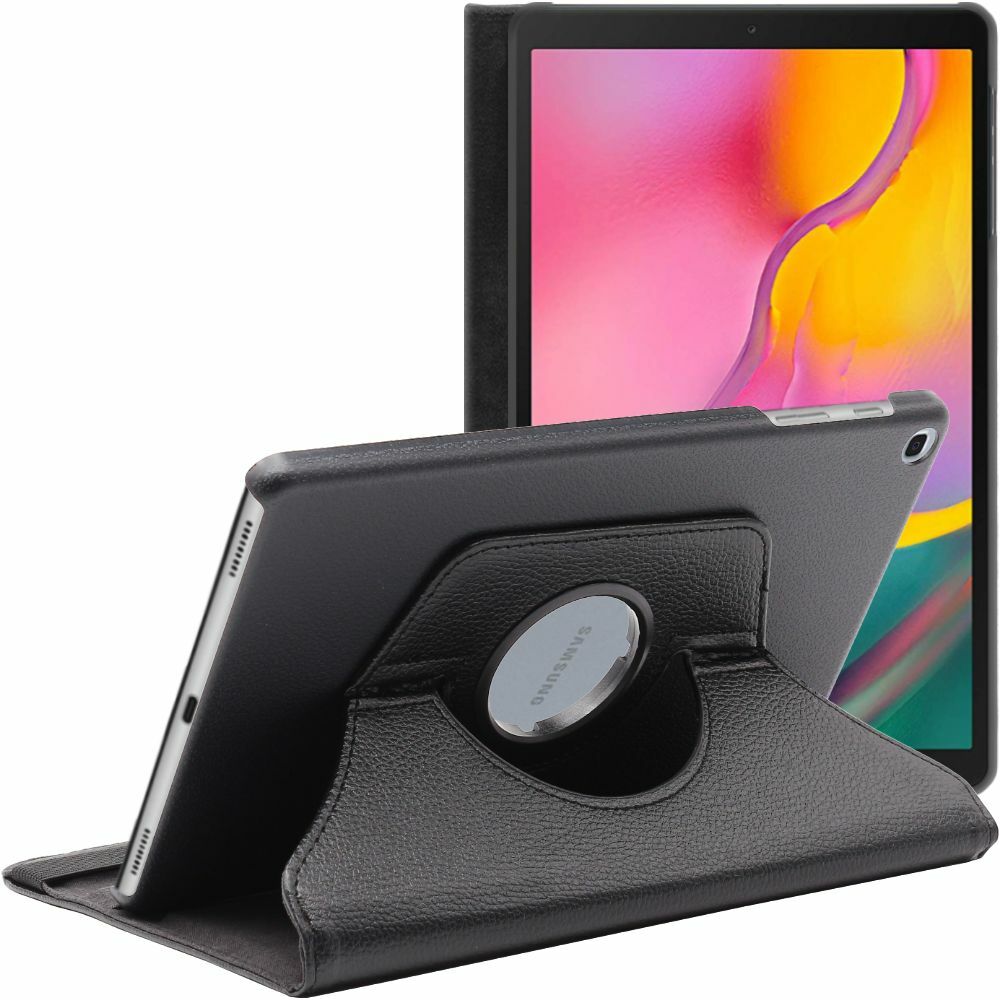Housse Samsung Galaxy Tab A 10.1 2019 T510 élégante en cuir PU noir