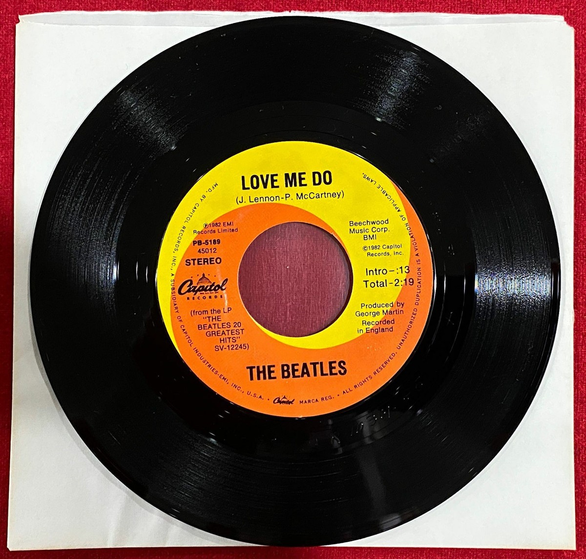Beatles – Love Me Do – Picture sleeve & PROMO 45 | eBay