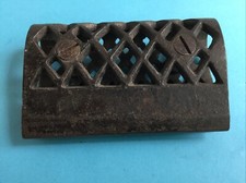 Antique ice skate blade sharpener file sharpening tool pierced iron work 1800's
