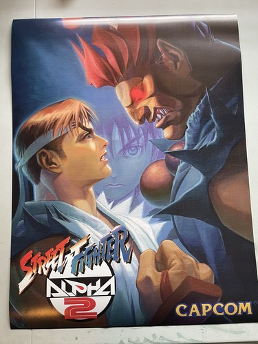 Street Fighter Alpha 2 Poster 12x16" Capcom CPS Arcade Wand CVS2 Dekor