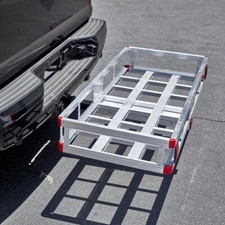 Outdoor Aluminum Cargo Carrier With Ramp - 500 Lb Capacity Outdoor Aluminum Cargo Carrier With Ramp - 500 Lb Capacity