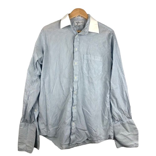 ConStruct Mens Slim-Fit Performance Stretch Dress Shirt White/Blue 18/18.5  36/37 | eBay