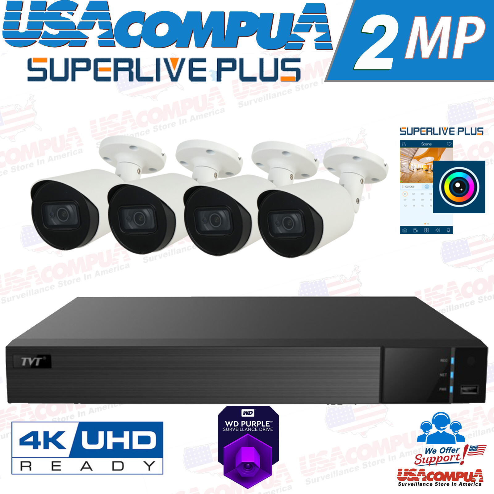 Bullet 1080p Analog 8ch Dvr Cctv