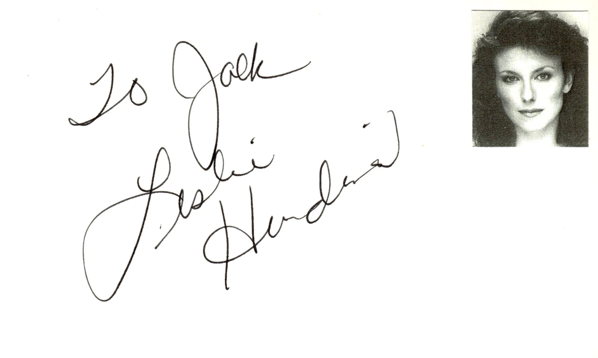 Leslie Hendrix Signed Auto 3x5 Index Card Law and Order | eBay