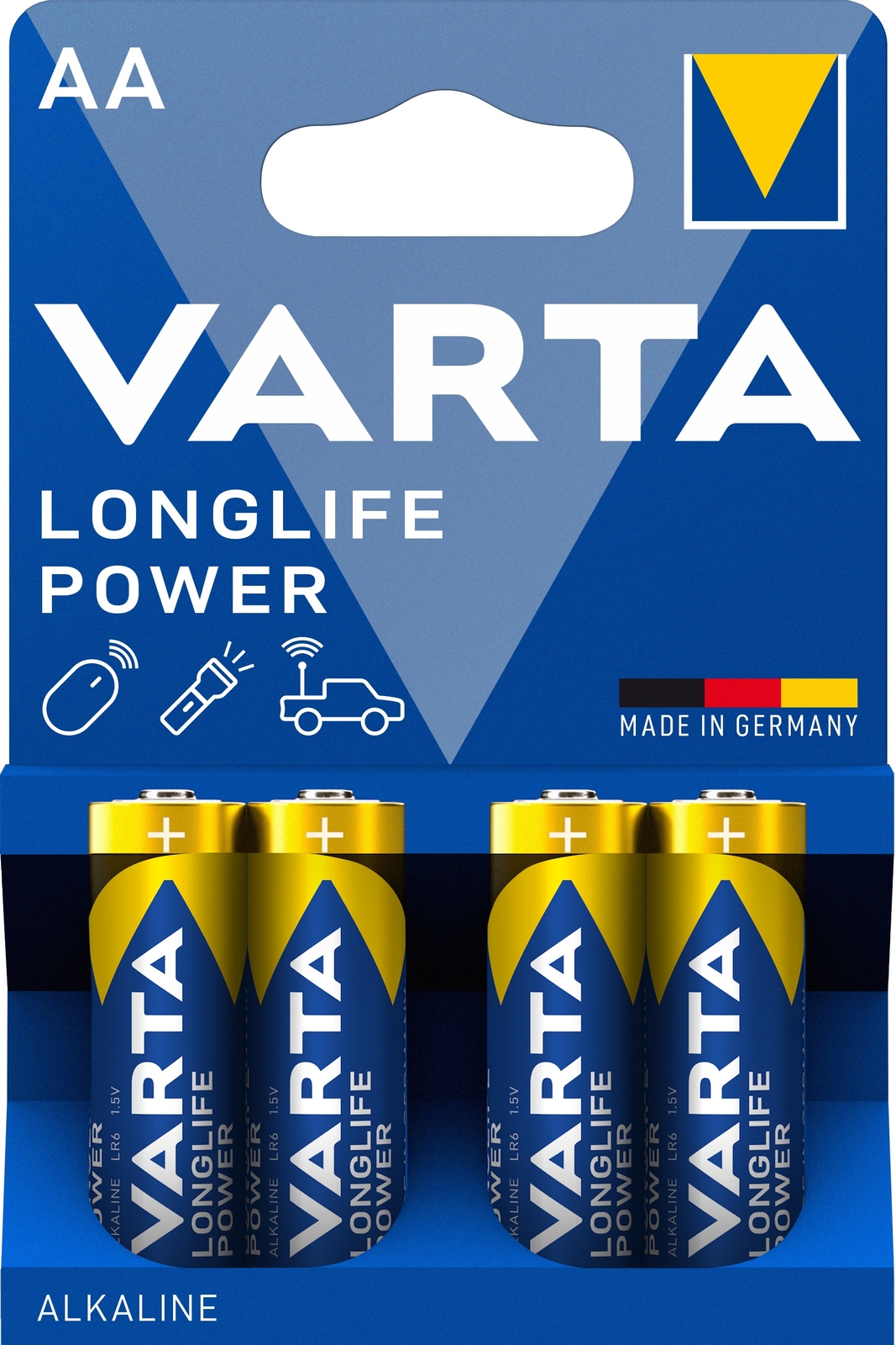 Thumbnail - 200 X Varta Aa Mignon Lr6 4906 Mn1500 Alkaline Longlife Power Batterie