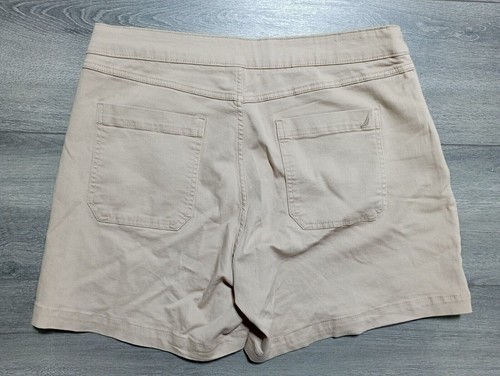 Nautica Jeans Shorts Adult Large Khaki Pull On Spring Summer Casual Womens - Picture 2 of 7