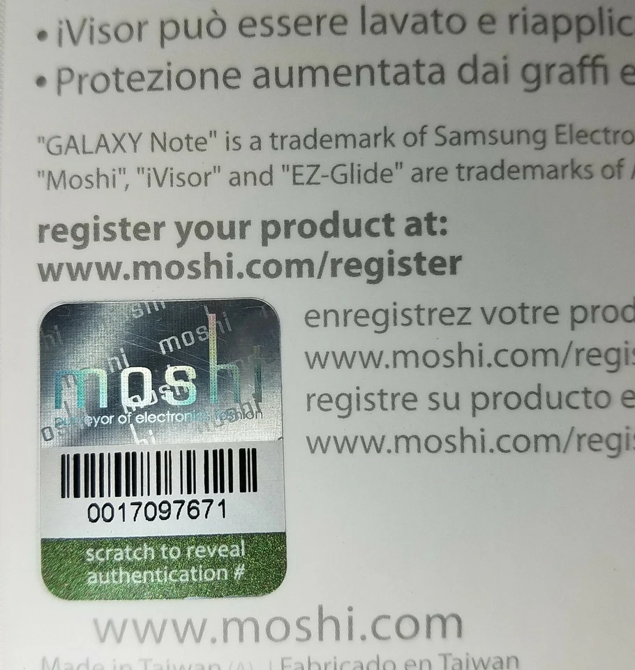 Moshi iVisor AG Screen Protector for Samsung Note 4 Bubble Free, White - NEW - Image 3 of 4