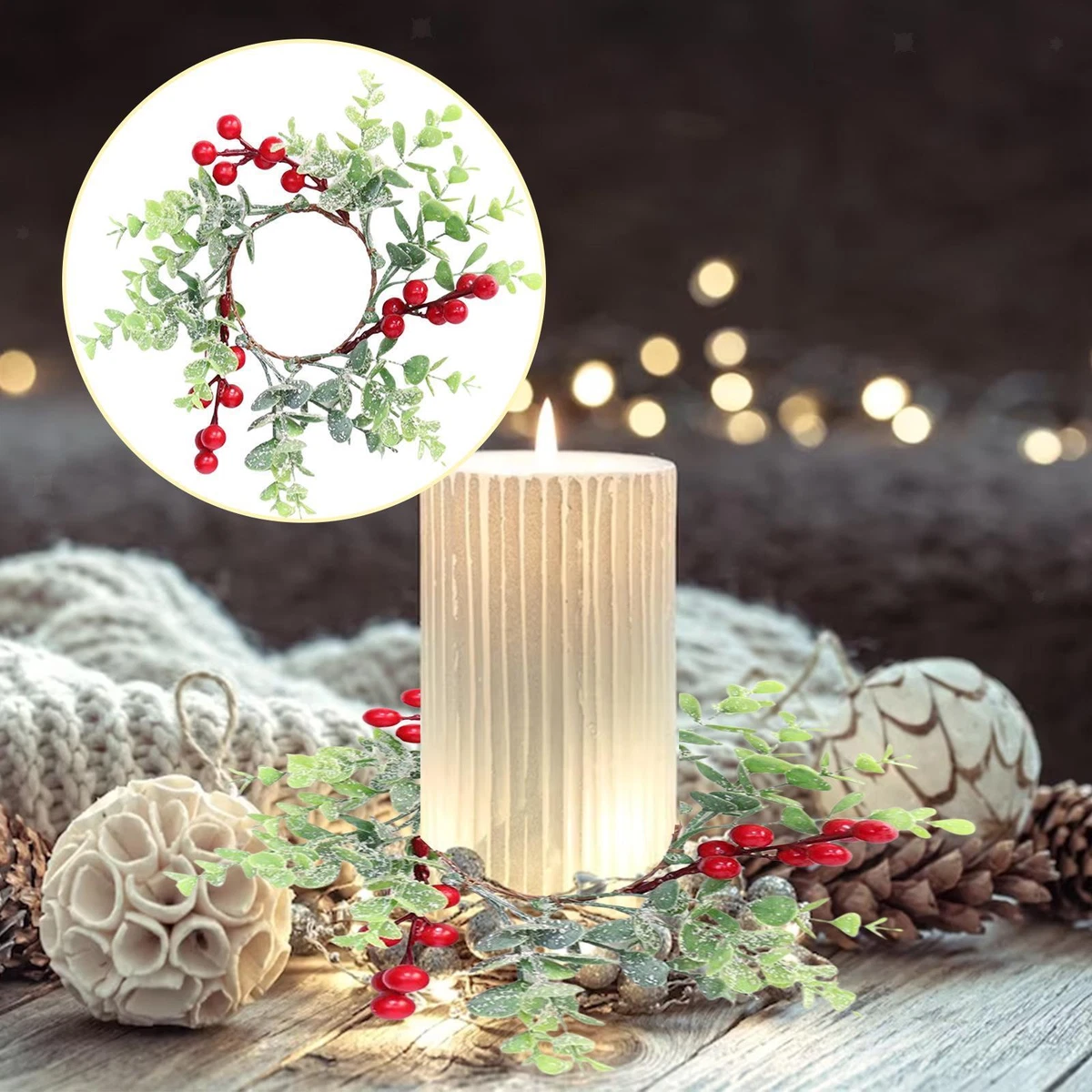 Candle rings for pillar hotsell candles