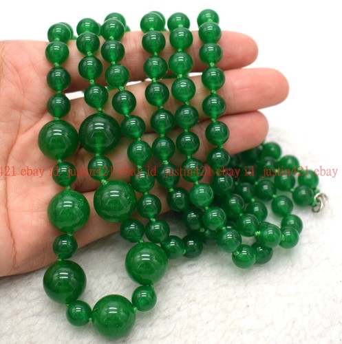 Collana Lunga Gioielli Gioielli Gemme Rotonde Originarie Multicolore Naturali 8+12mm 36-100" AAA - Foto 38 di 96