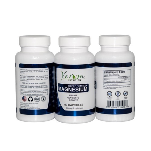 Triple Magnesium Complex - Malate Glycinate Citrate - Boost Energy Maintain B... - Picture 4 of 4