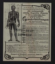 SUHL, Werbung 1903, Sempert & Krieghoff Gewehr-Fabrik Gewehrschäftungen nach Kör