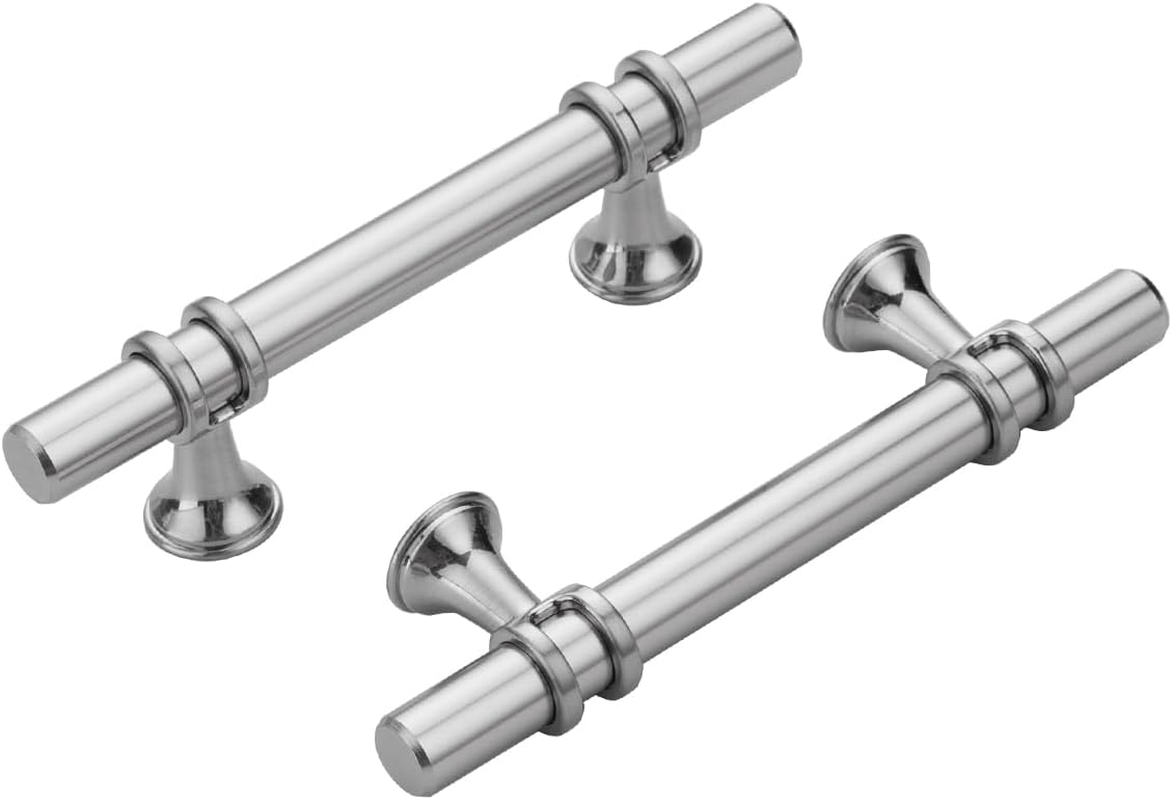 6 Pack/Brushed Nickel Cabinet Pulls, Cabinet Handles Drawer Pulls, Kitchen Cabin