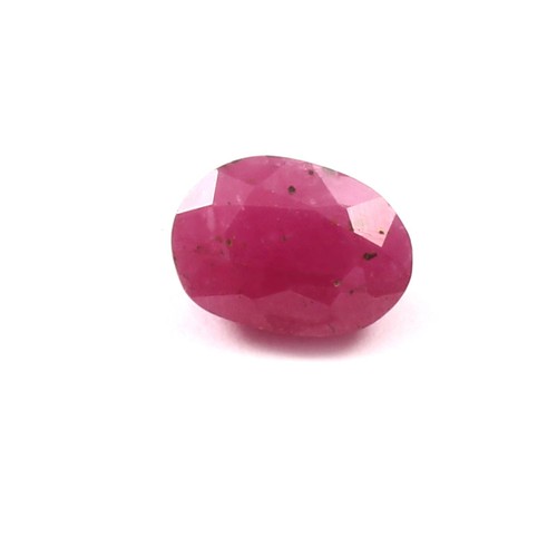 2.11 CT Johnson Mines Heated Natural CERTIFIED Ruby Oval Loose Gemstone Cut - Picture 1 of 5
