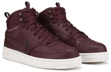 Nike Court Vision Mid Winter Men Athletic Shoes DR7882-600 Burgundy Size 8.5
