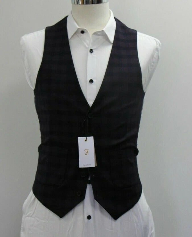 Men s Hurstleigh Gingham Farah Waistcoat 36R Ref 7550 eBay