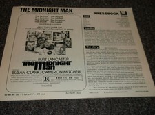 The Midnight Man vintage 1974 pressbook Burt Lancaster Universal Pictures