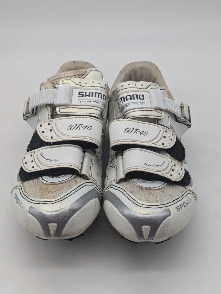 Zapatillas de ciclismo de carretera Shimano para mujer 5,5 WR40 con caja blancas EU 37 Foto 2 de 4