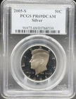2005 S 50C Kennedy Half Dollar Proof 90% Silver PCGS PR69DCAM