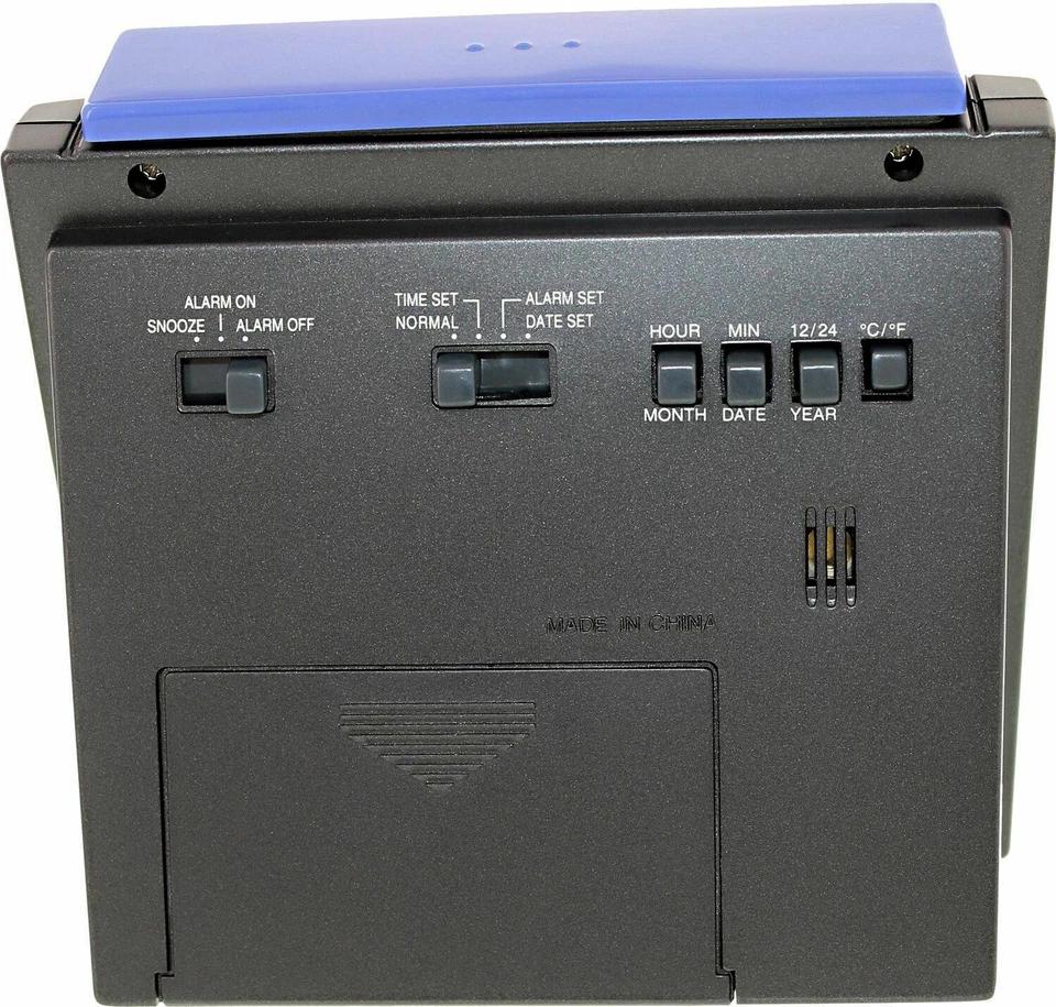 Casio DQ750F-1D Black LED Light Digital Alarm Desk Clock Thermometer Snooze NEW - Image 2 of 2