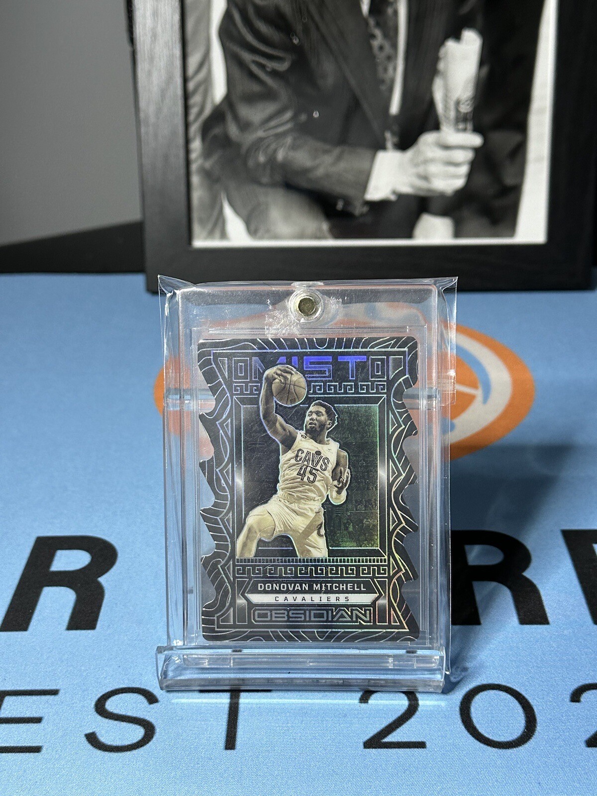 Donovan Mitchell 2022 Obsidian Mist Die Cut Case Hit Cavaliers