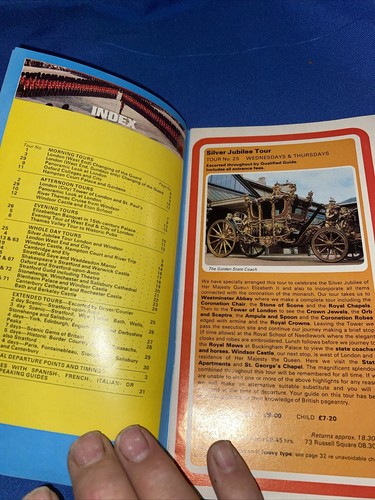 Vintage London Sightseeing with Evan Evans Tours 1977 Travel Brochure 30 Pages - Picture 4 of 12