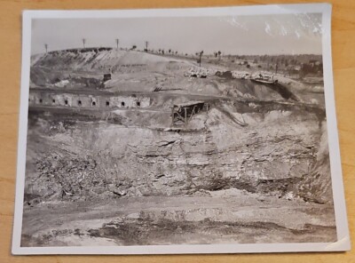 Old Black & White Photo Coal Mine Active Mining W Machinery 5''x4''