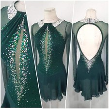 New Ice figure skating competition dress gymnastics dress dance dress dyed 2025