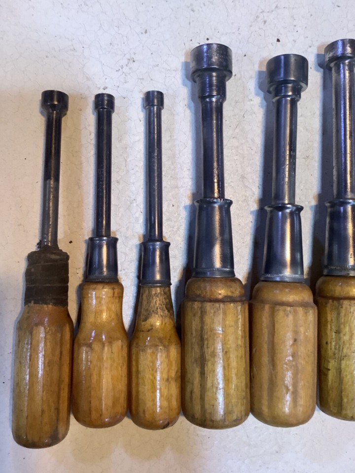 10 vintage nut drivers, Walden and Klein eBay