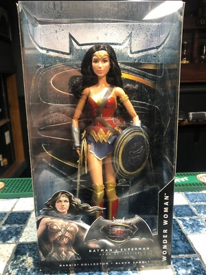 Barbie WONDER WOMAN Collector Black Label Batman vs Superman | eBay