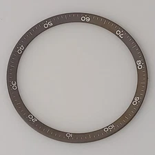 RARE 1960'S BREITLING TRANSOCEAN 7102 INNER BEZEL BROWN COLOR  PRE-OWNED