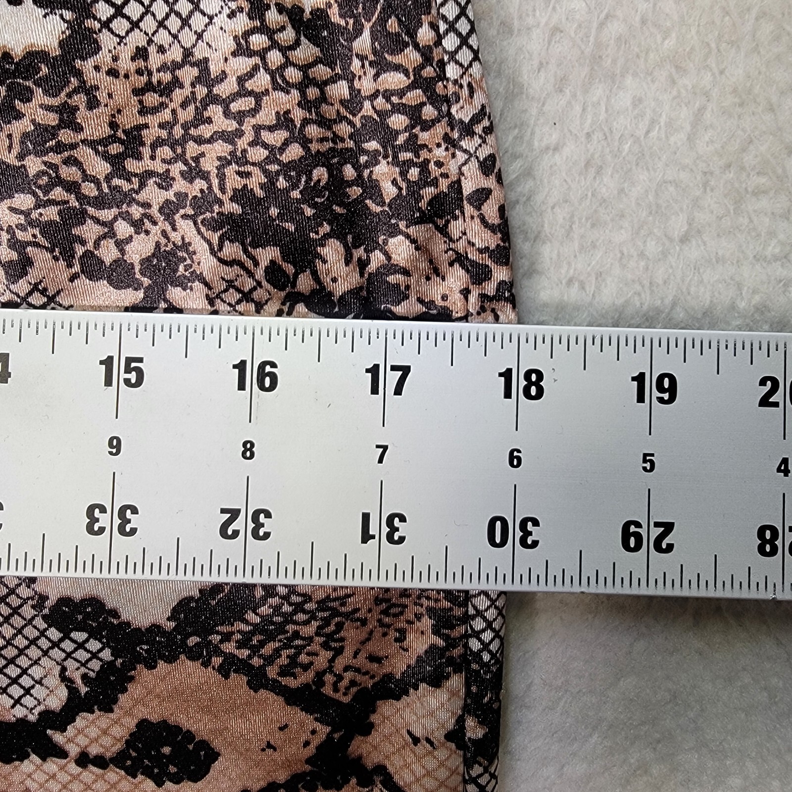 Brown Python Satin Womens Pants Stretch Festival … - image 10