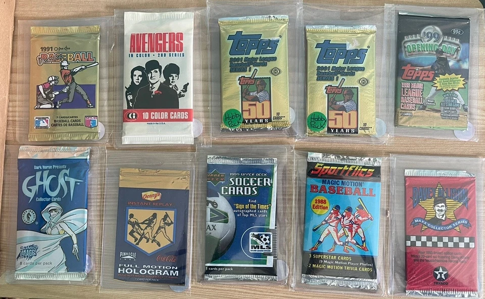 100 + 未开封卡片包 批量! + 免费的好东西! + 大量卡片套装! — 第 3/4 张图片